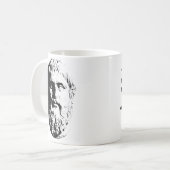 Tasse de citation de musique de Platon (Devant gauche)