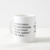 Tasse de citation de Nick Vujicic (Devant gauche)