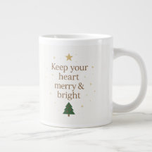 Tasse de citation de Noël minimaliste Merry & Brig