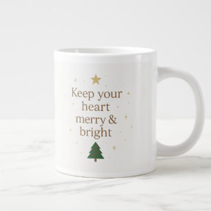 Tasse de citation de Noël minimaliste Merry & Brig