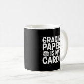 Tasse de citation de notation de professeur minima (Devant droit)