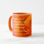 Tasse de citation de rose d'orange (Devant gauche)
