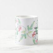 Tasse de citation de roses d'aquarelle de Jane (Centre)