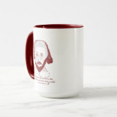 Tasse de citation de Shakespeare (Devant gauche)