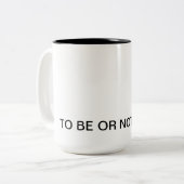 Tasse de citation de Shakespeare - Hamlet (Devant gauche)