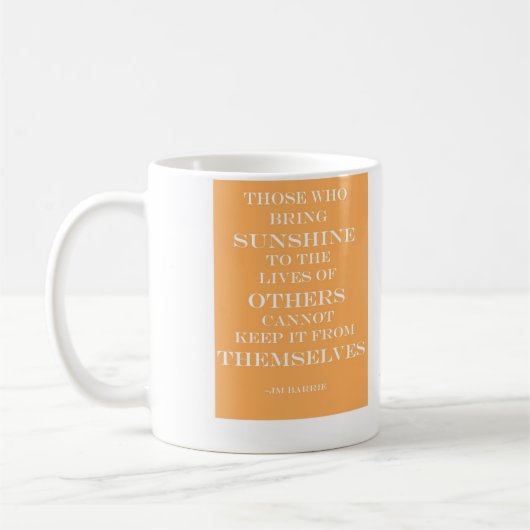TASSE DE CITATION DE SOLEIL - (Gauche)