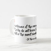 Tasse de citation de St Therese (Devant gauche)