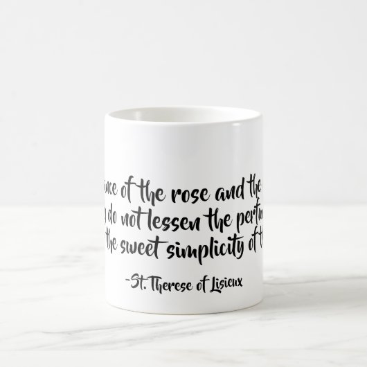 Tasse de citation de St Therese (Centre)