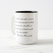 Tasse de citation de Teddy Roosevelt (Devant gauche)