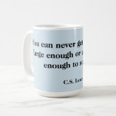 Tasse de citation de thé - CS Lewis (Devant gauche)