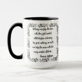 Tasse de citation de Thomas Jefferson Rien ne peut (Gauche)