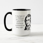 Tasse de citation de Thomas Paine (Gauche)