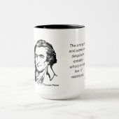 Tasse de citation de Thomas Paine (Centre)