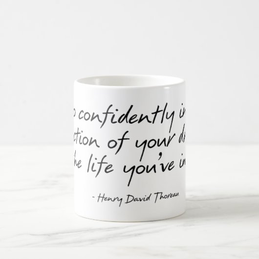 Tasse de citation de Thoreau (Centre)