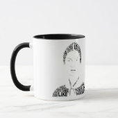 Tasse de citation d'Emily Dickinson (Gauche)