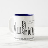 Tasse de citation d'horizon de Chicago (Devant gauche)