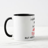 Tasse de citation drôle d'enseignant d'arabe (Gauche)