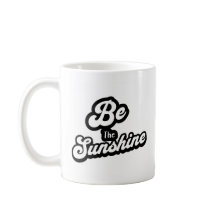 Tasse de citation en noir et blanc – Soyez la lumi