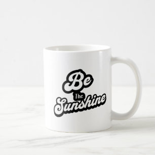 Tasse de citation en noir et blanc – Soyez la lumi