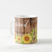 Tasse de citation florale de retraite rustique (Devant gauche)