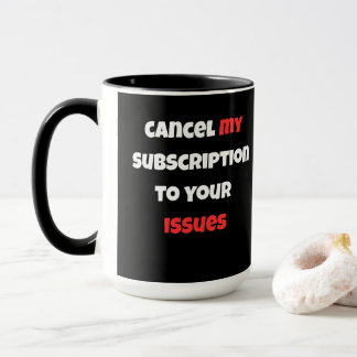 Tasse de citation minimaliste noir et blanc - Annu
