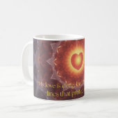 Tasse de citation motivante sur l'amour (Devant gauche)