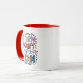 Tasse de citation motivationnelle Je transforme Je (Devant gauche)