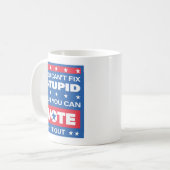 Tasse de citation politique drôle (Devant gauche)