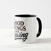 Tasse de citation positive "De bonnes choses se pr (Devant droit)