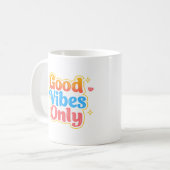 Tasse de citation positive Good Vibes Only (Devant gauche)