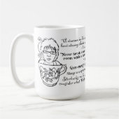 Tasse de citations de café et de thé (Gauche)