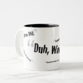 Tasse de citations de Charlie Sheen (Devant gauche)