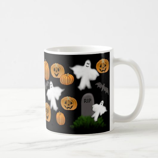 Tasse de citrouilles et de fantômes de Halloween (Droite)