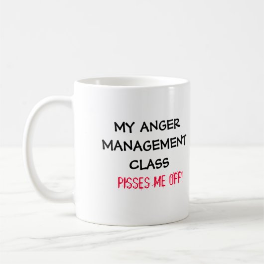 Tasse de classe de gestion de colère (Gauche)