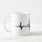 Tasse de classique de battement de coeur de teckel (Gauche)