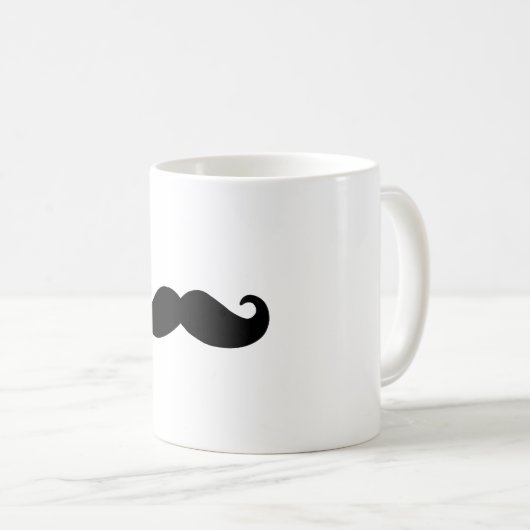 tasse de classique de moustache (Devant droit)