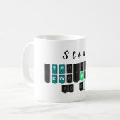 Tasse de clavier de Steno (Devant gauche)
