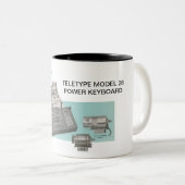 Tasse de clavier du model 28 de télétype (Devant droit)