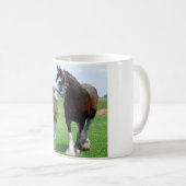 Tasse de Clydesdale et de pouliche (Devant droit)