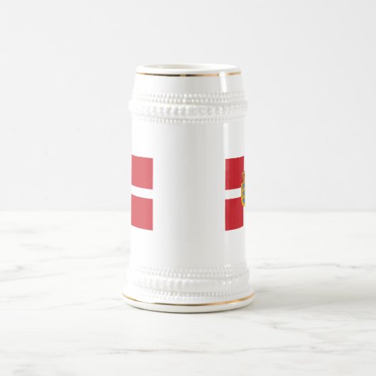 Tasse de COA du Danemark Flagw (Centre)