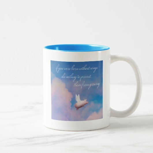 tasse de cochon volant (Droit)
