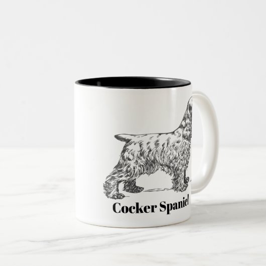 Tasse de cocker (Devant droit)