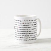 Tasse de code d'amour (Devant droit)