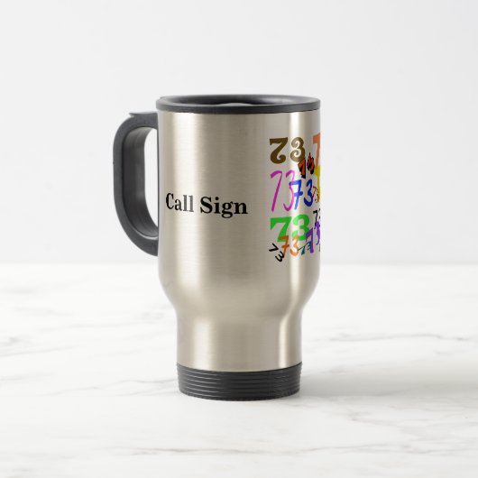 Tasse de code de radio-amateur 73 (Devant gauche)