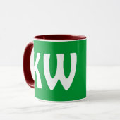 Tasse de code du pays de kilowatt de Kuwait* (Devant gauche)