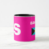 Tasse de code du pays des Bahamas - BS (Centre)