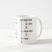 Tasse de code Morse (Devant droit)
