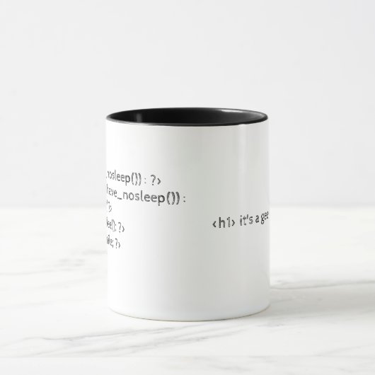 Tasse de code pour les geeks (Centre)