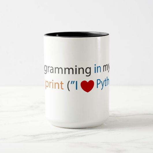 Tasse de codeur de python (Centre)