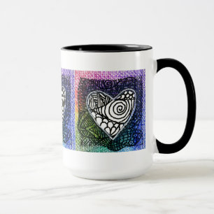 Tasse de coeur - coeur coloré
